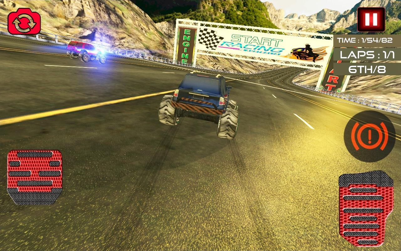 Monster Truck Offroad Chase Racing: Legends Hill