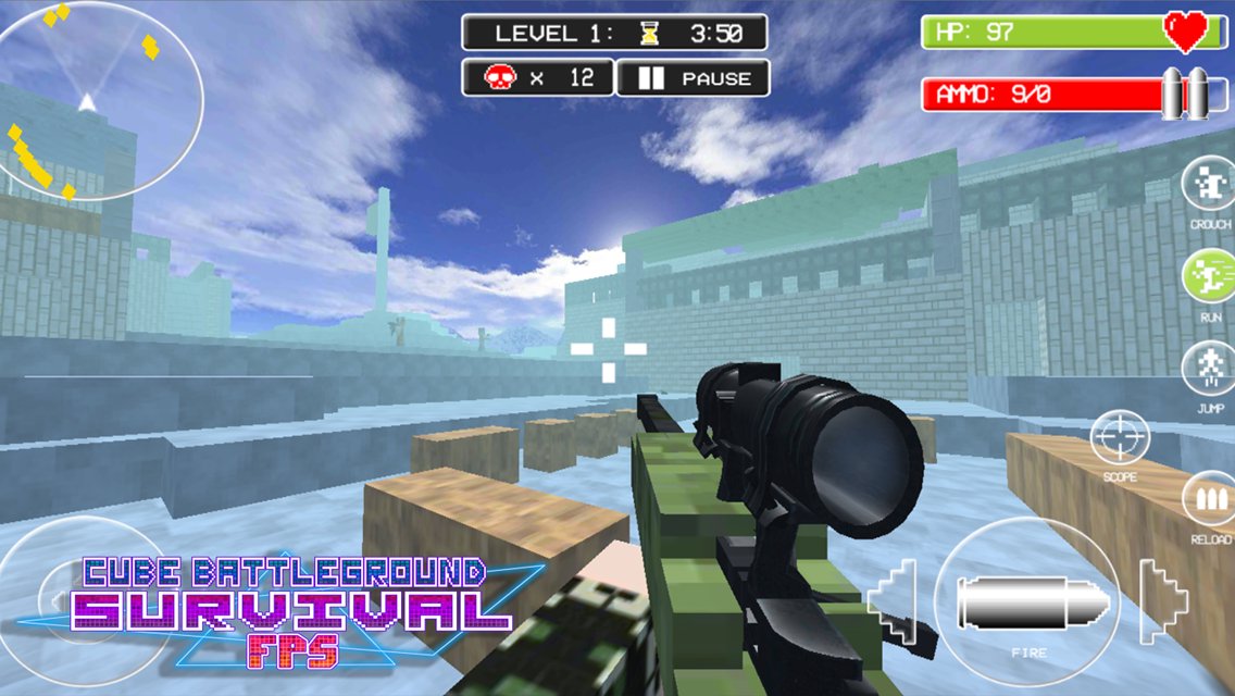 Cube Battleground Survival FPS