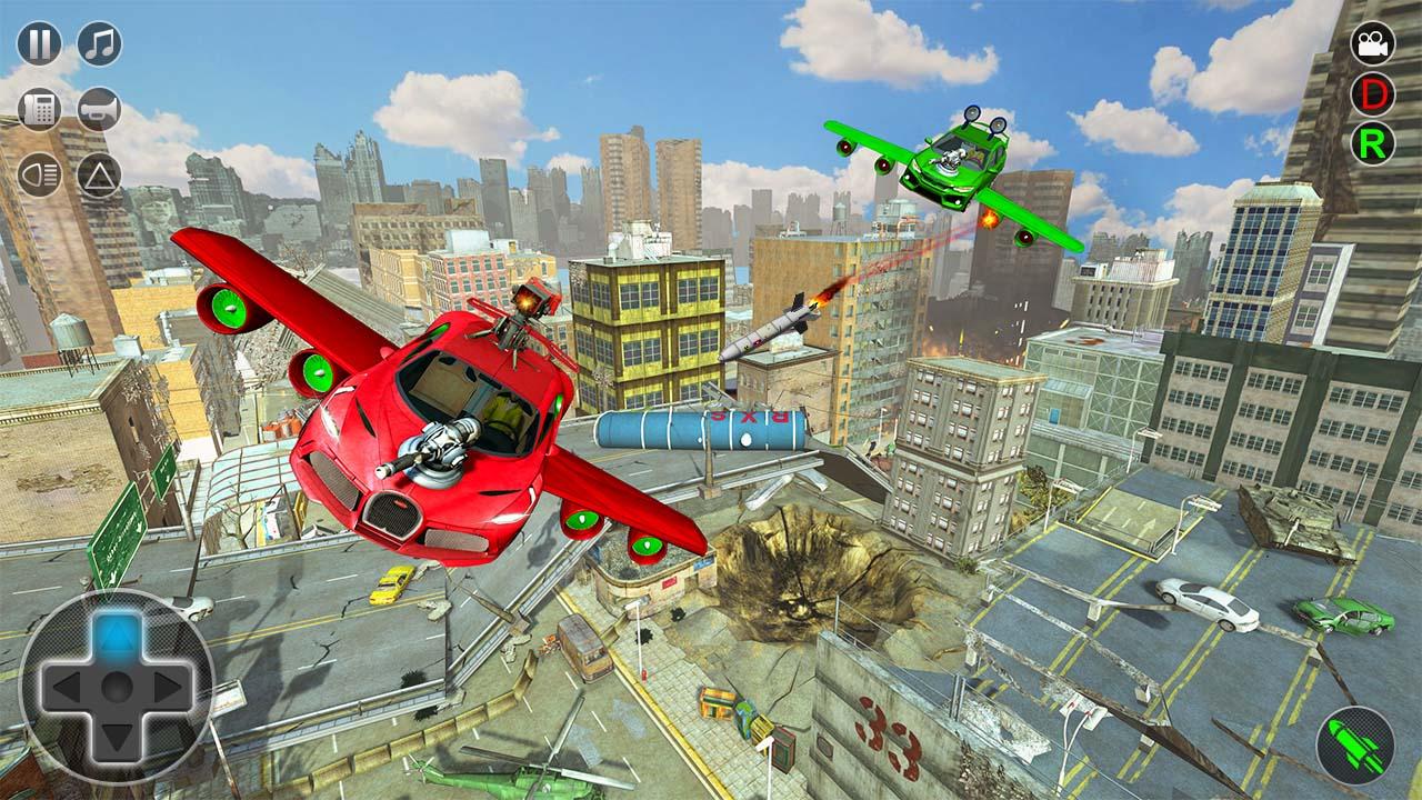 Flying Car Rescue Game 3D
