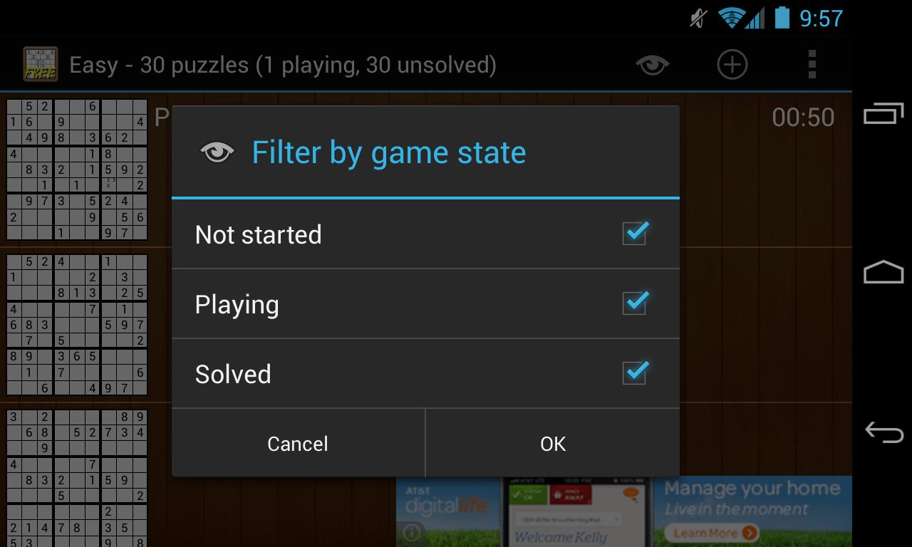 Tablet Sudoku Free