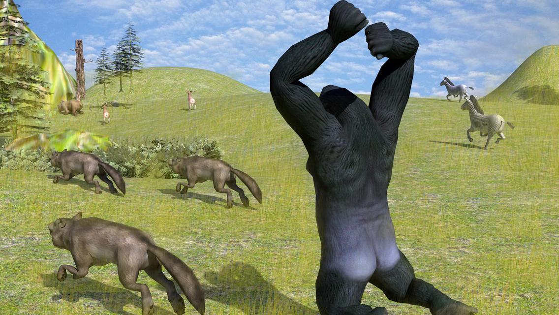 Angry Mad gorilla Wild Attack
