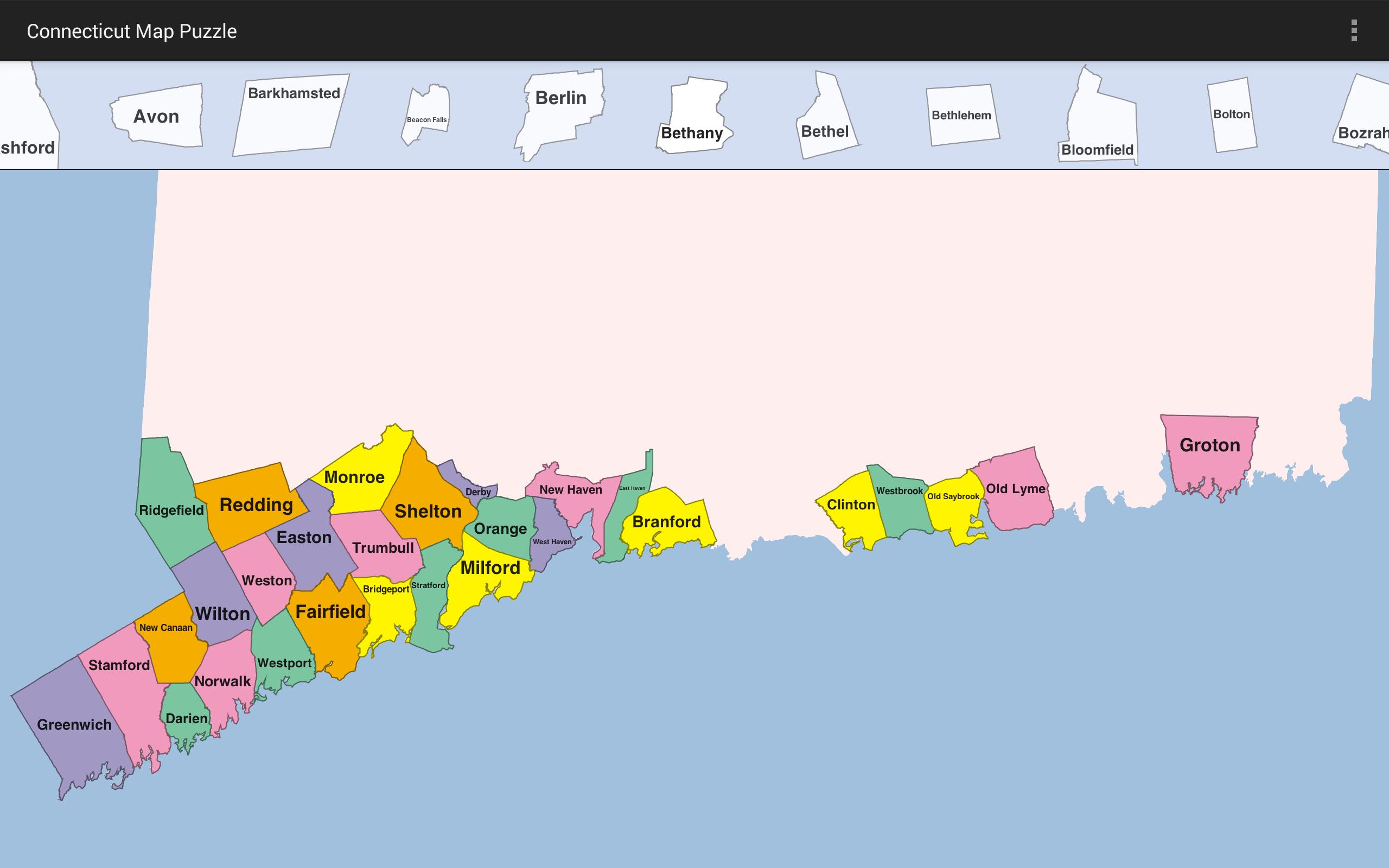 Connecticut Map Puzzle
