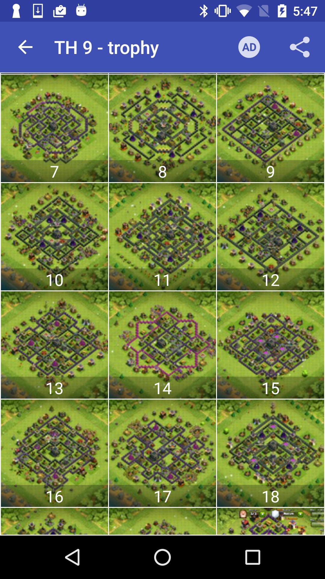 Maps of Coc TH9