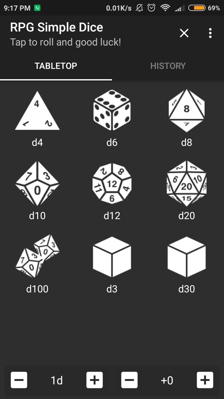 RPG Simple Dice