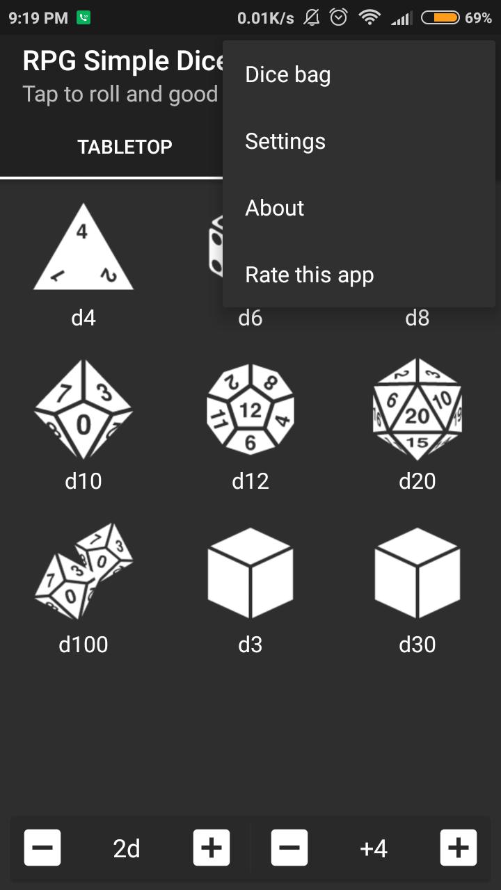 RPG Simple Dice