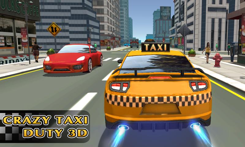 Crazy taxi driver simulator