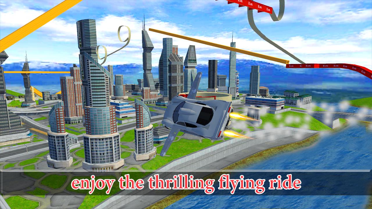 VR Futuristic Flying Car Simulator : Virtual Game