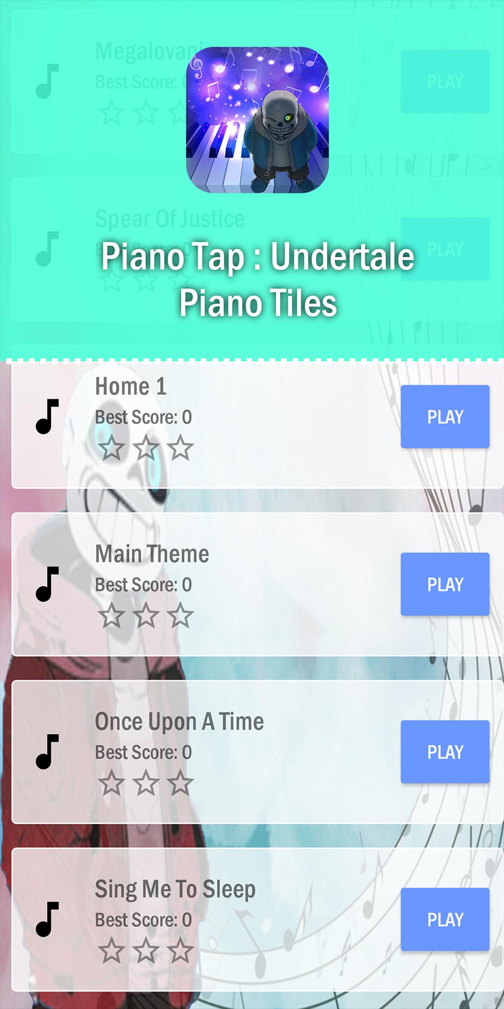 Tap Piano :  Undertale Piano Tiles