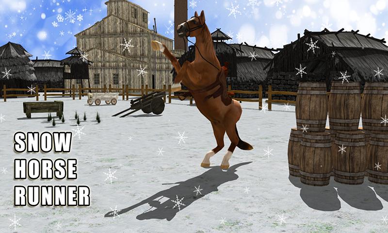 Snow Horse Run Simulator 3D