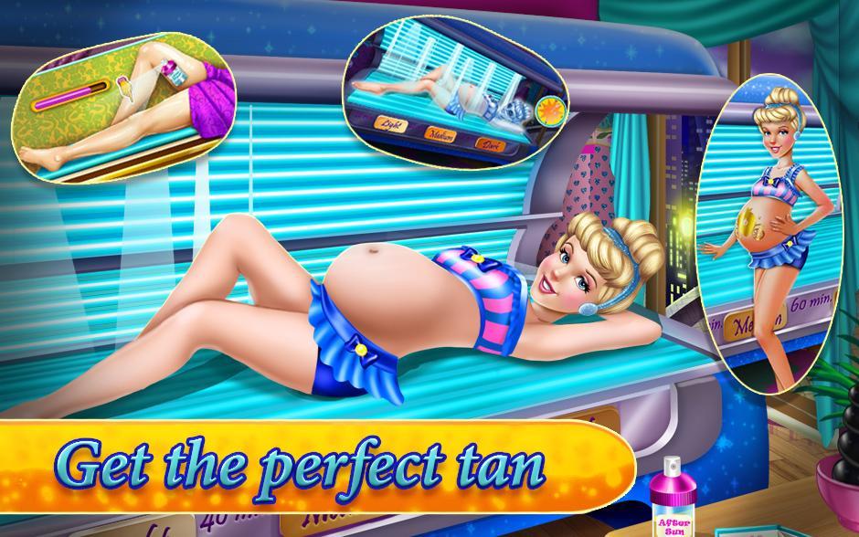 Cinderella Pregnant Tanning