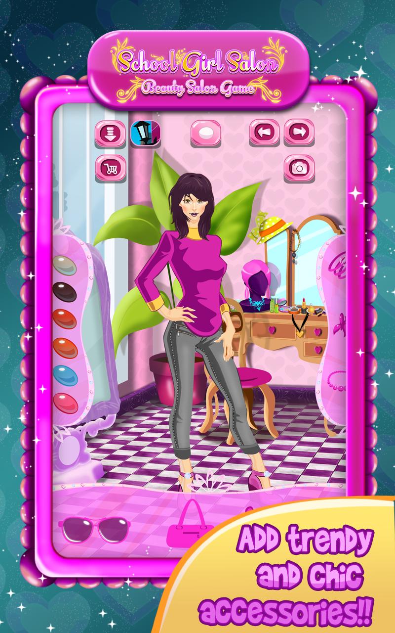 School Girl Beauty Salon Game