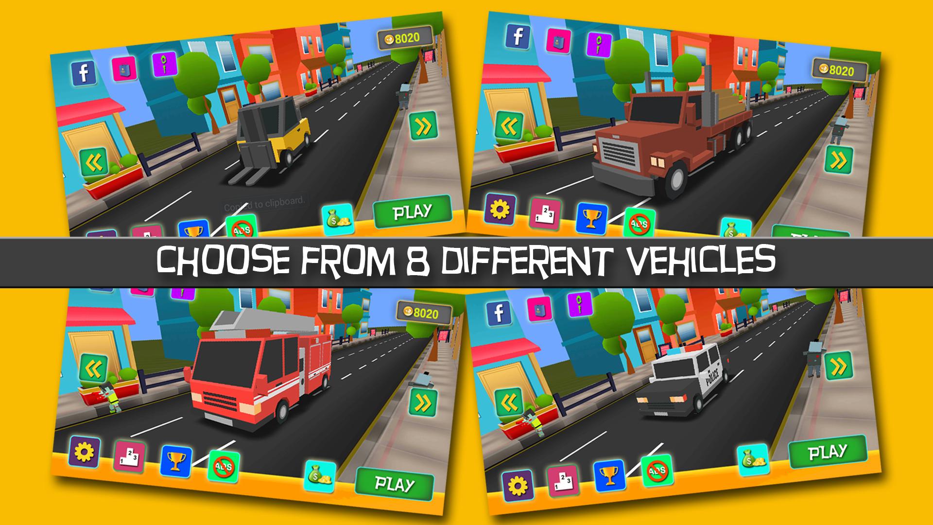 Blocky Zombie Highway